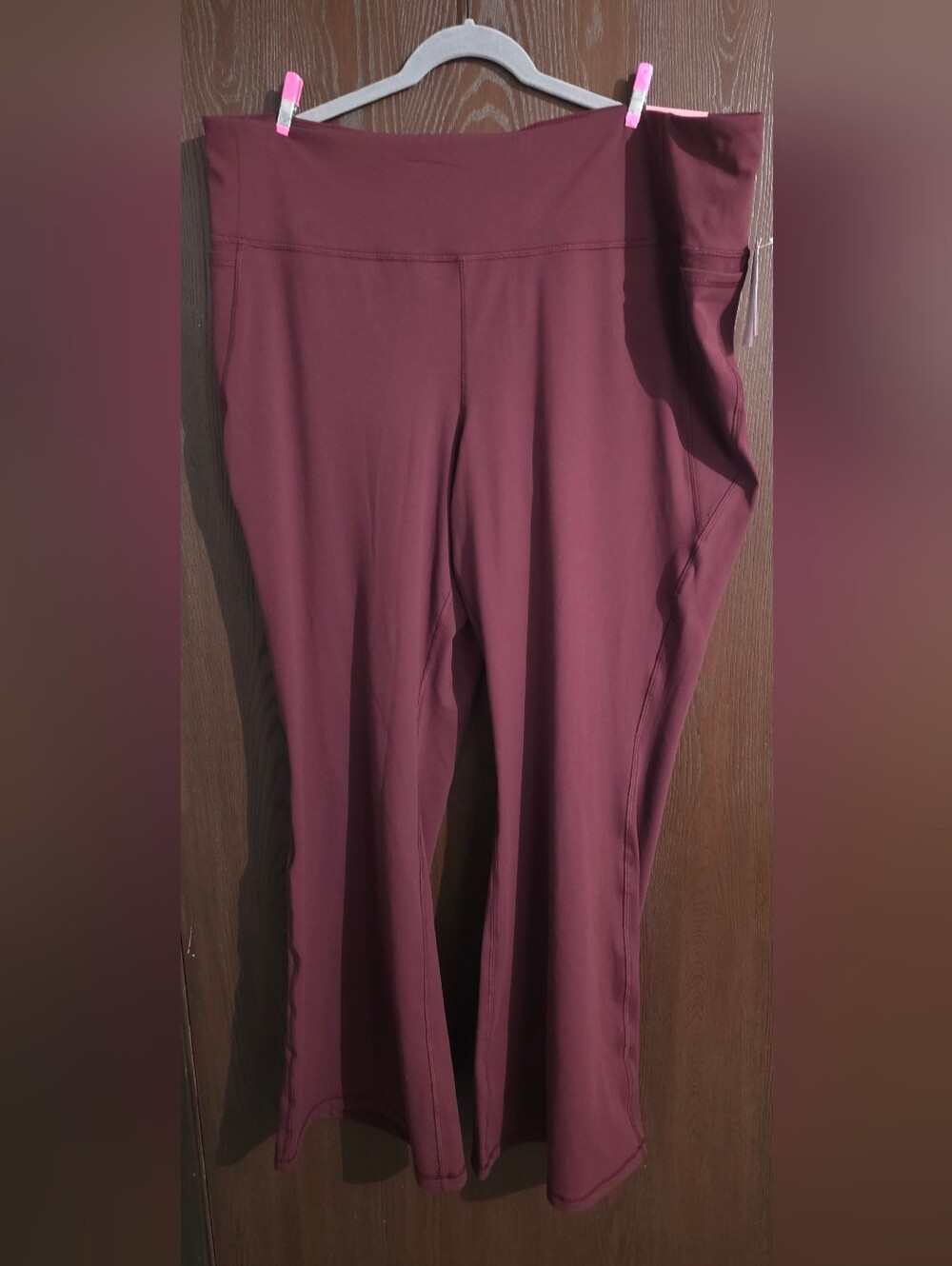 Lane Bryant Wine Stretch Flare Leggings
